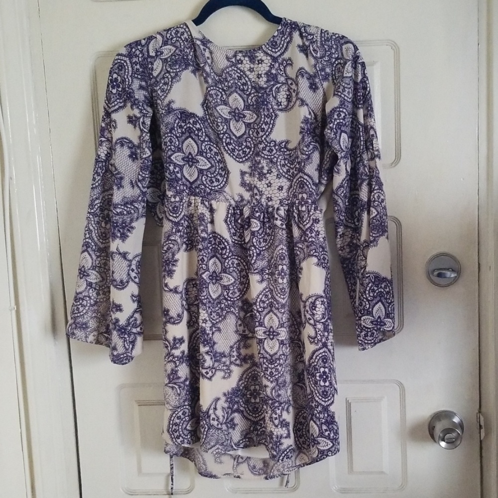 boho backless dress
